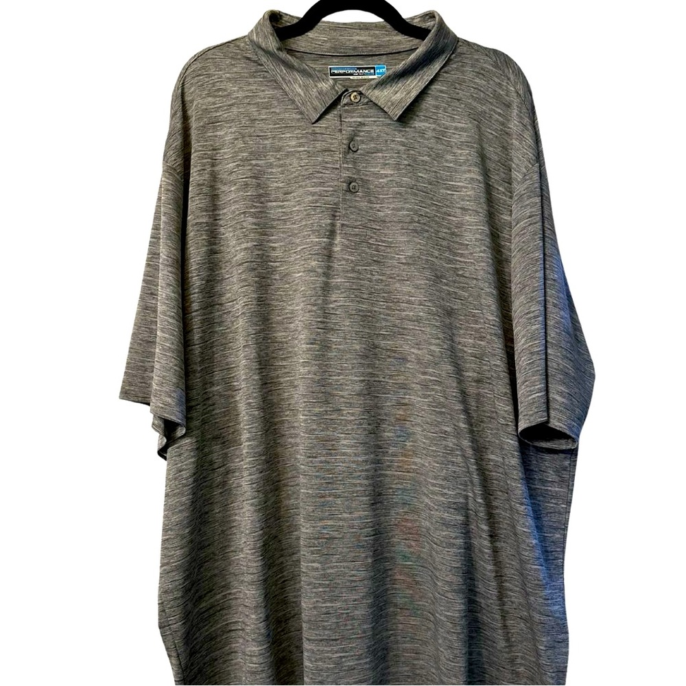 roundtree & yorke performance work play perform gold polo shirt